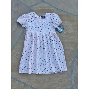 EMMA JEAN GIRL'S SIZE 8 Short Sleeve Heart Dress / Tunic Pink Red LS NWT